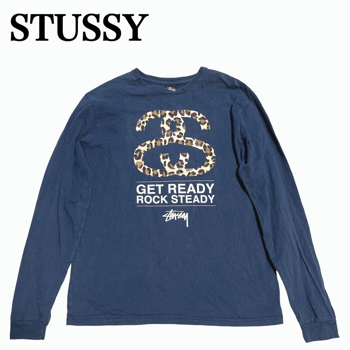 STUSSY ステューシー レオパードロゴ ロンT 長袖 ロングスリーブT