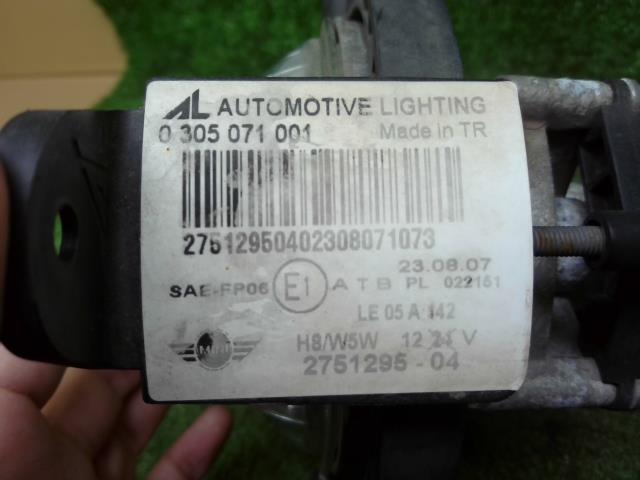 BMW ミニ ABA-MF16 右 フォグ ランプ ライト A25 0305071001 R56 yatsu_画像5