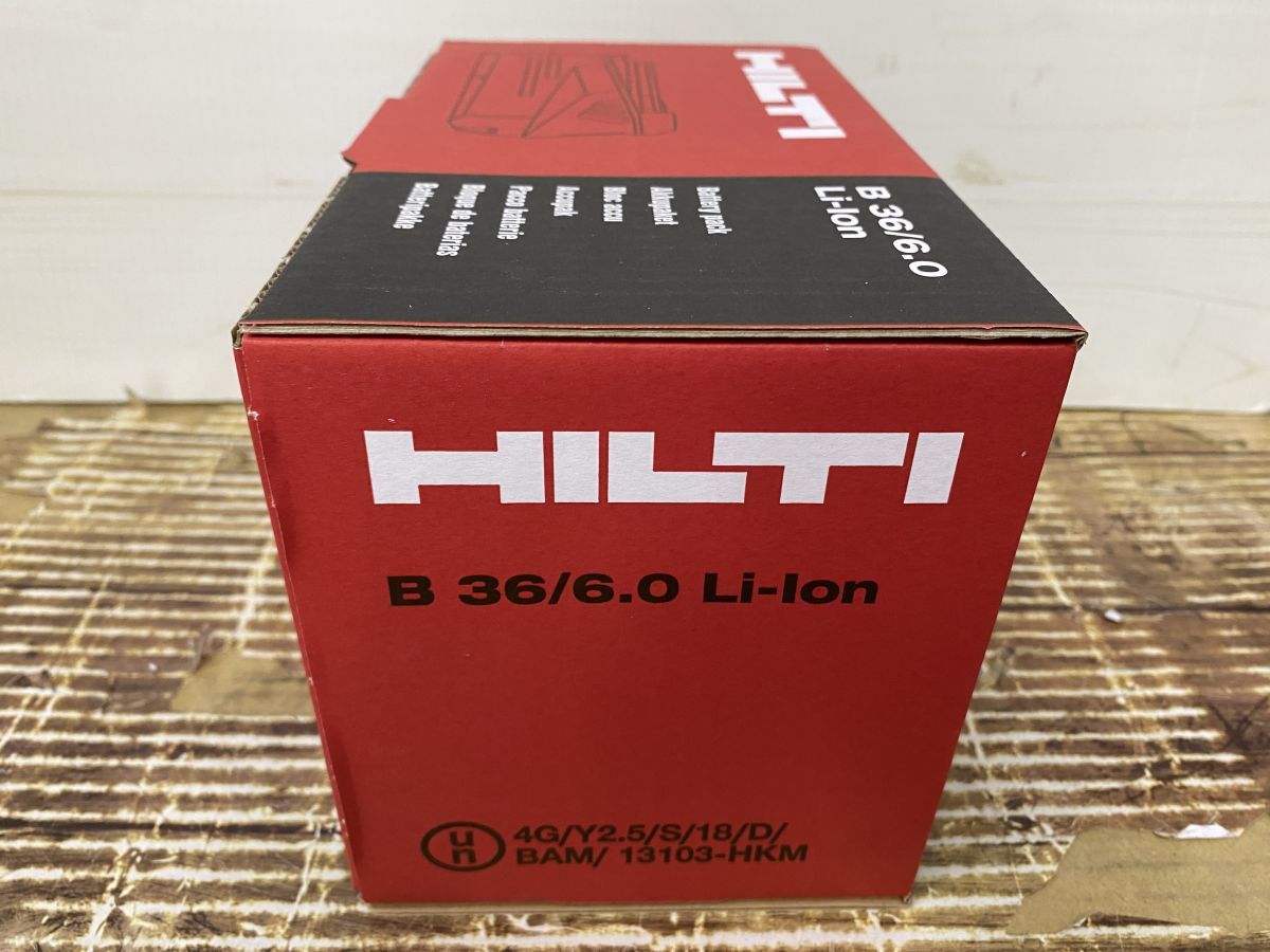 ▽【未使用品】ヒルティ B36/6.0 Li-on バッテリー バッテリーパック