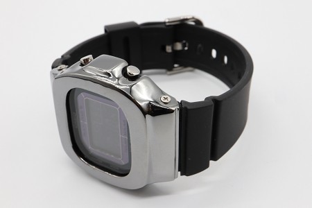 カスタムGショック BGD5000 シルバー925製 ブラック 鏡面加工 鑑定済