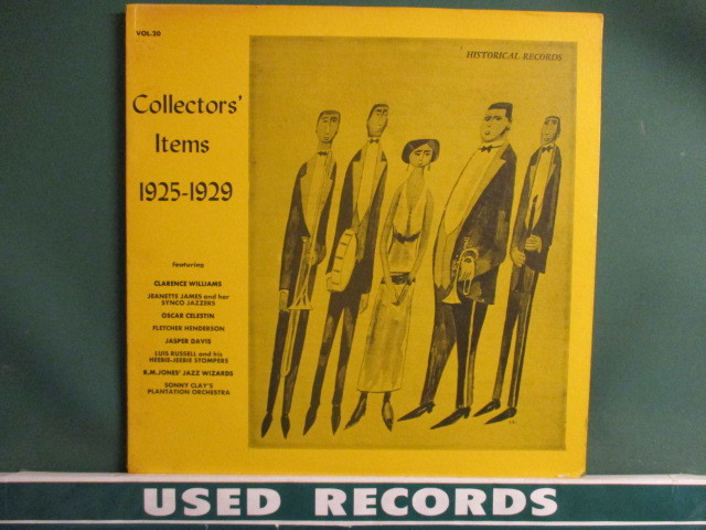 VA ： Collector's Items 1925-1929 LP (( Big Band Jazz / Swing Jazz / Clarence Williams / Jasper Davis 他 / 落札5点で送料無料_画像1