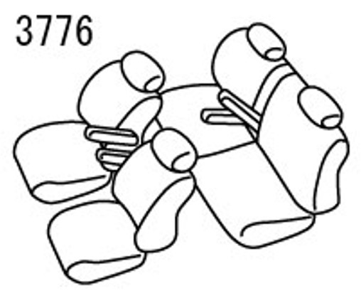 アルティナ スタンダードセブン シートカバー(ベージュ)N-BOX JF3/JF4 3776 Artina 車種専用設計 シート_画像6