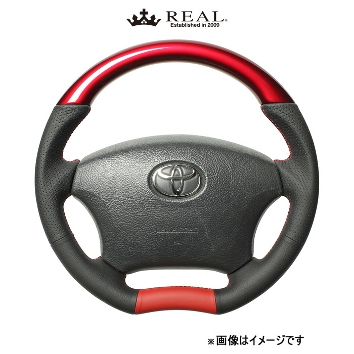 レアル ステアリング オリジナルシリーズ(パールレッド)エスティマ 30系 H200-RDW-RD REAL_画像1