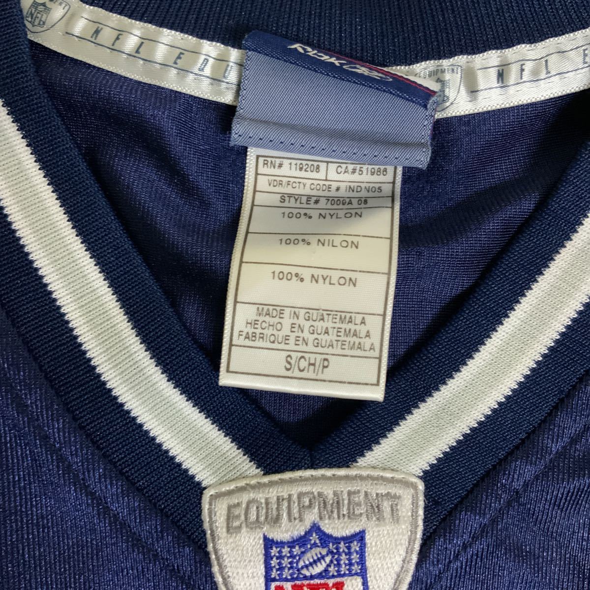 NFL Reebok リーボック COWBOYS82WITTENアメフト ゲームシャツ メンズS古着_画像4