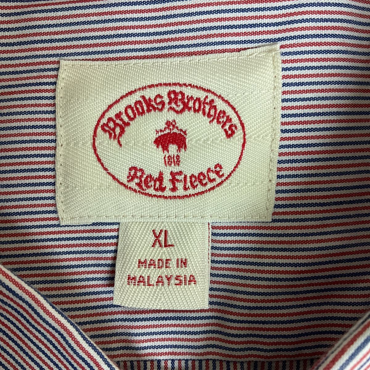 ブルックスブラザーズ Brooks Brothers Red Fleece 長袖シャツ ボタンダウン SHIRT ストライプ 柄 ボタンダウンシャツ 古着 ユーズド_画像4