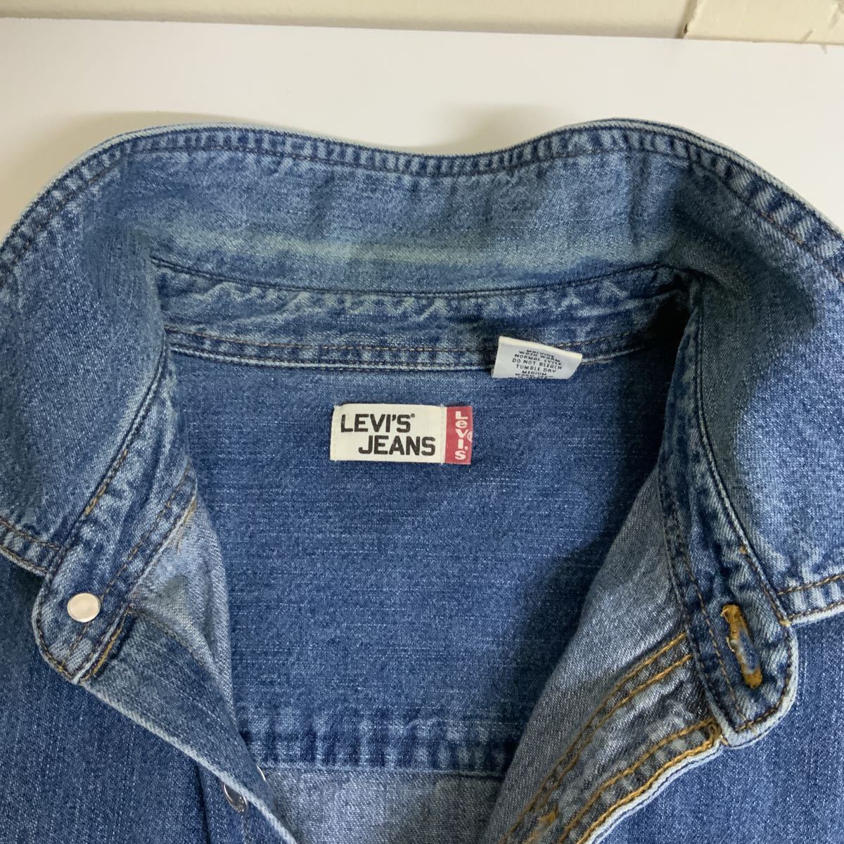 LEVI’S JEANSリーバイスジーンズ長袖デニムシャツ 古着メンズL