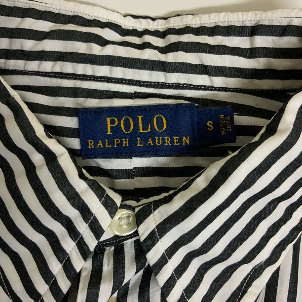 Polo Ralph Lauren ポロラルフローレンシャツワンピース 長袖コットンシャツレディースSストライプ