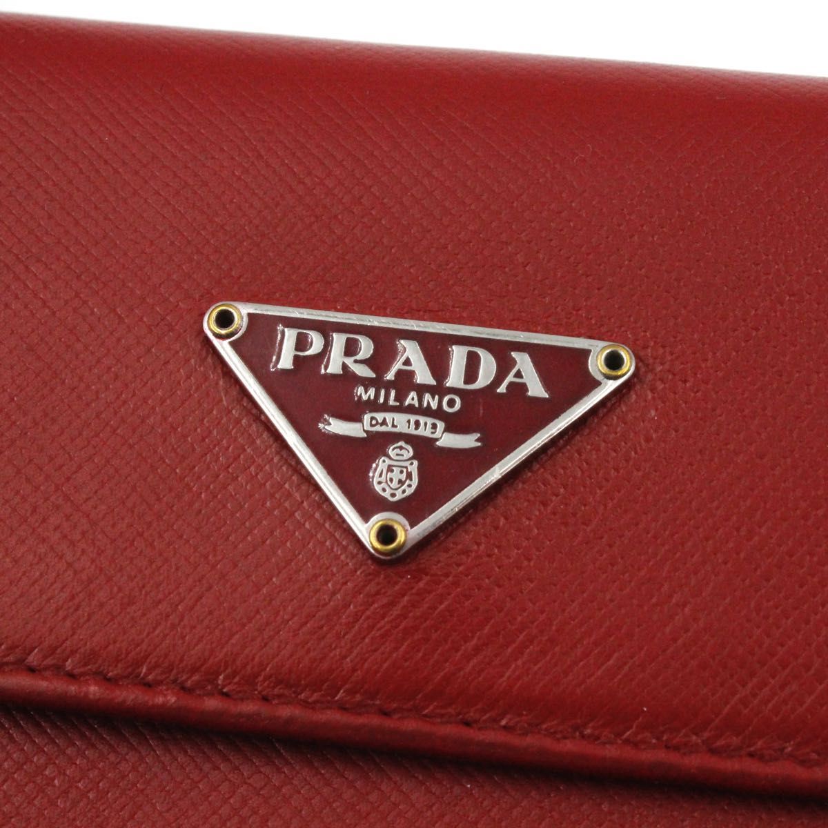 【極美品】PRADA ミニ財布　2つ折り　三角プレート 6
