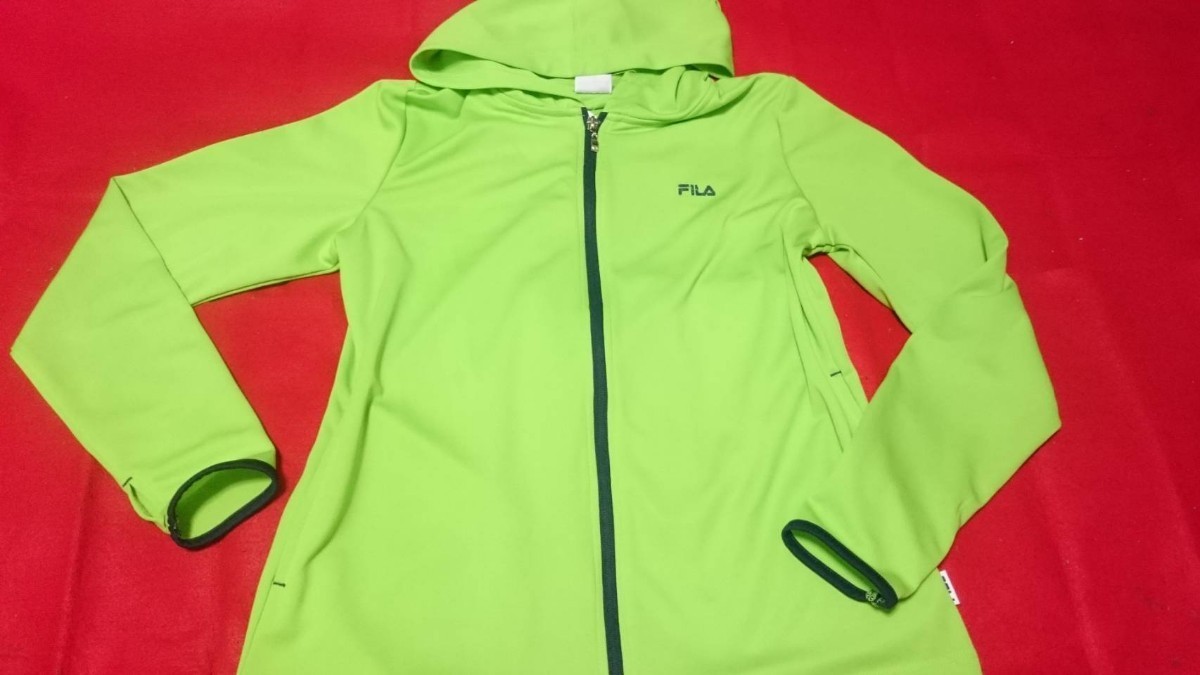 [ new goods ]FILA speed . Parker jacket lady's L yellow green 