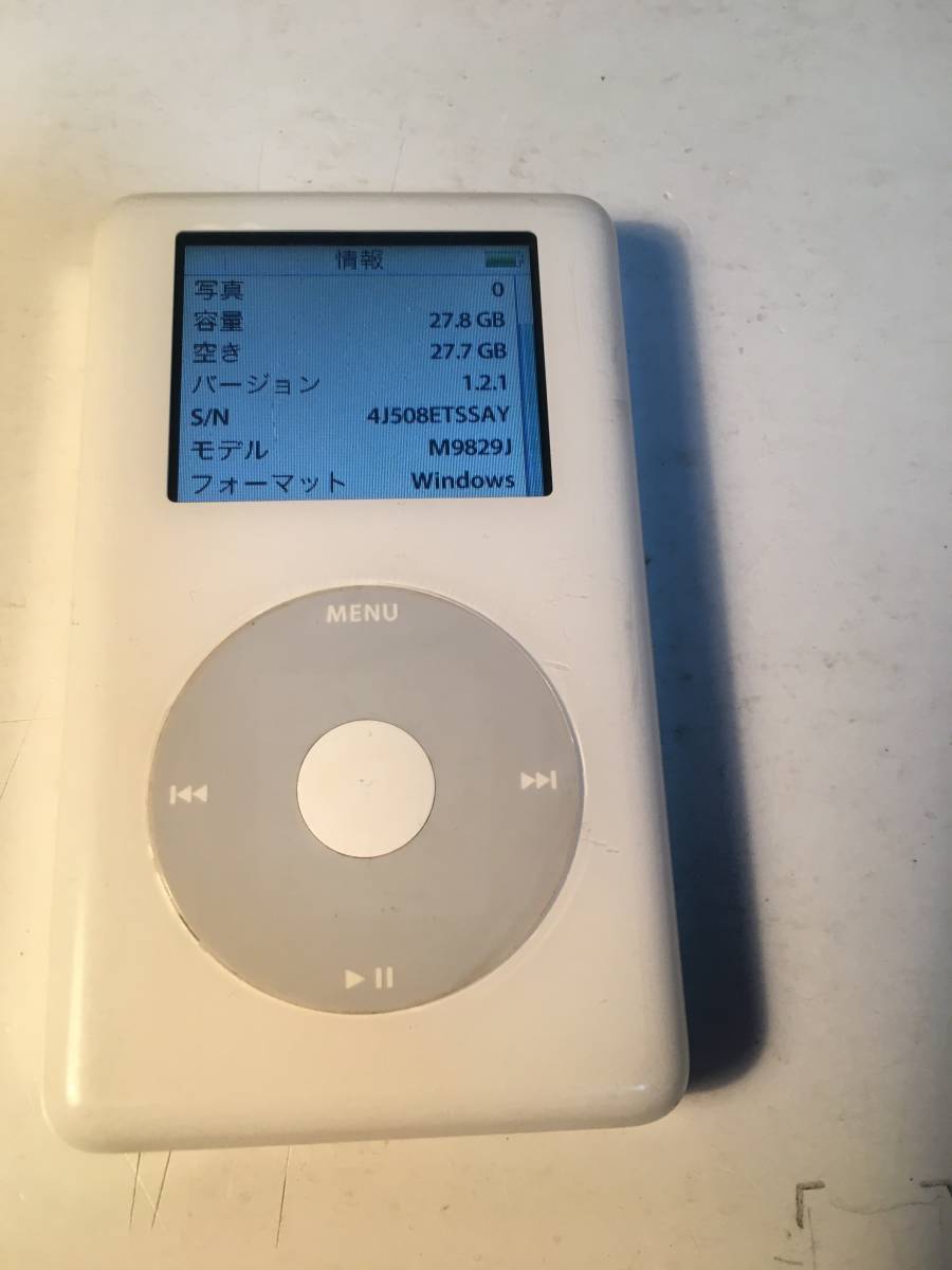 プレーヤー iPod 第４世代カラー30GB 日本語Rockbox classic にすると