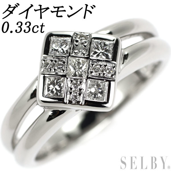 Pt900 ダイヤモンド リング 0.33ct 新入荷 出品1週目 SELBY www.anac