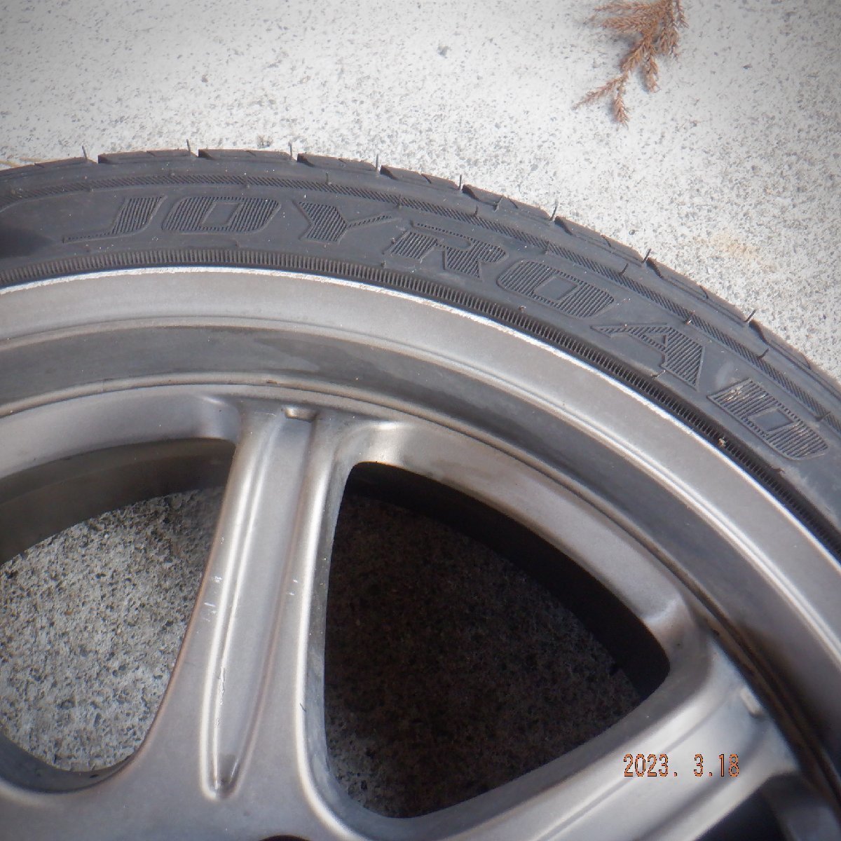 ☆FINAL SPEED改 17X7J PCD.114.3 タイヤ付き ハブ径約7cm アルミ