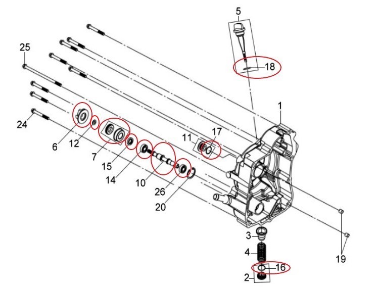 SYM RV125I RV180 RV200I... 用 メカニカルシール 12点セット　新品_画像4