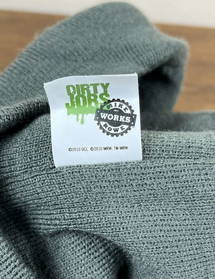 Dirty Jobs With Mike Rowe Beanie ディスカバリーチャンネル　マイク・ロウ　突撃!大人の職業体験　オリーブ色_画像6