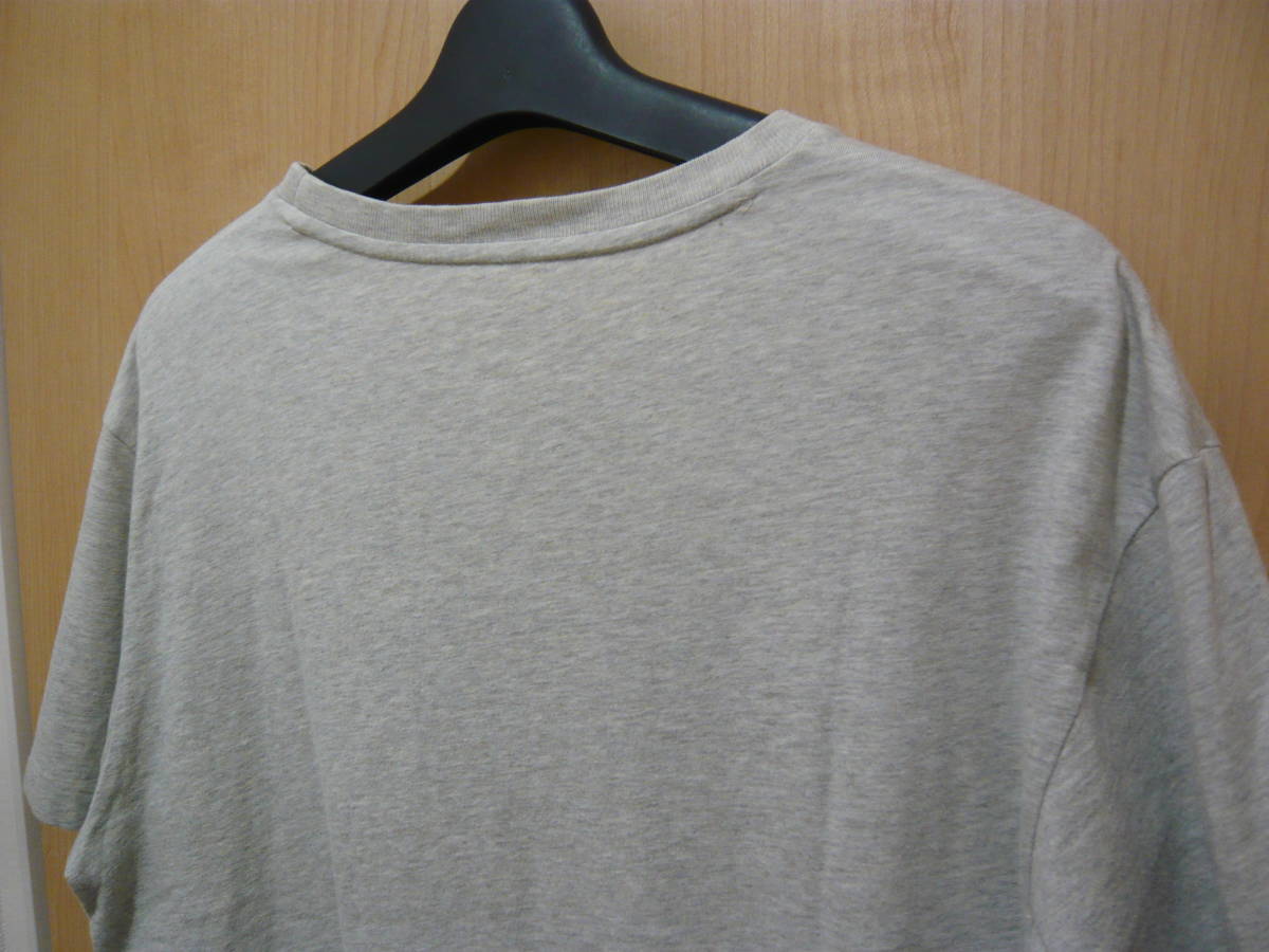 ポロ ラルフローレン 胸刺ロゴ クルーネック 半袖Tシャツ トップス ブルーグレー メンズM(日本L相当)_画像5