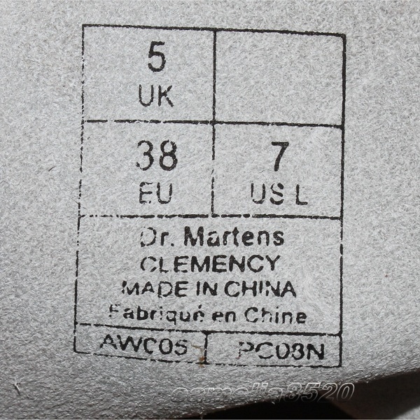 ドクターマーチン クレメンシー 8ホールブーツ ヒールブーツ ホットピンク エナメル革 UK5 約24cm 未使用 展示品 Dr. Martens CLEMENCY_画像2