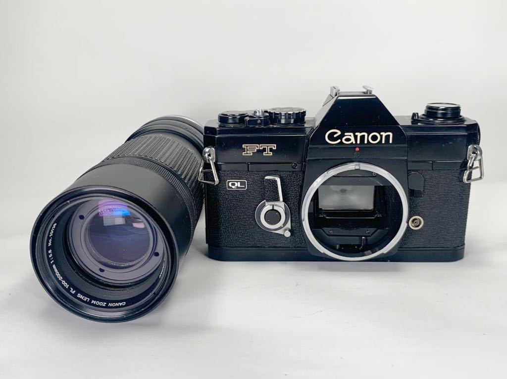 【ジャンク品】Canon FTブラックボディ /CANON ZOOM LENS FL 100-200mm f5.6