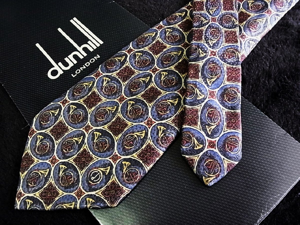 * now week. bargain sale *3216* high class brand [ Cara pattern ]* Dunhill [ horn musical instruments pattern ] necktie *