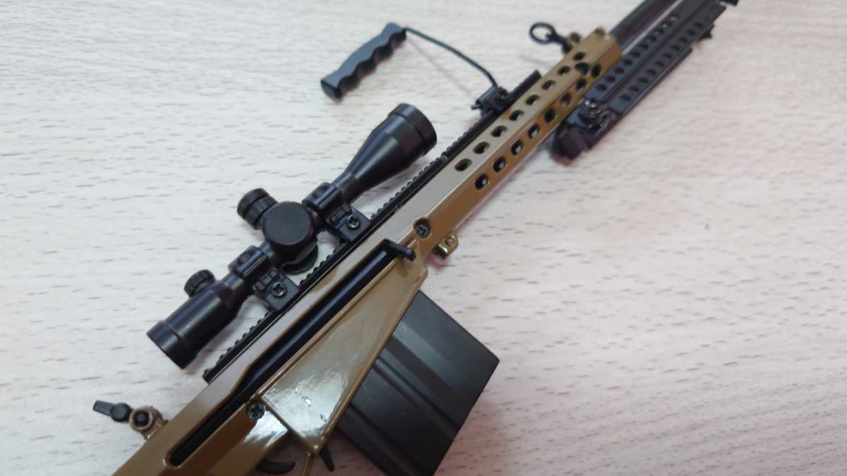 精巧1/3スケール　ミニチュアライフル　BARRETT M82A1　ミリタリー　モデルガン　トイガン　ミニチュアガン_画像6