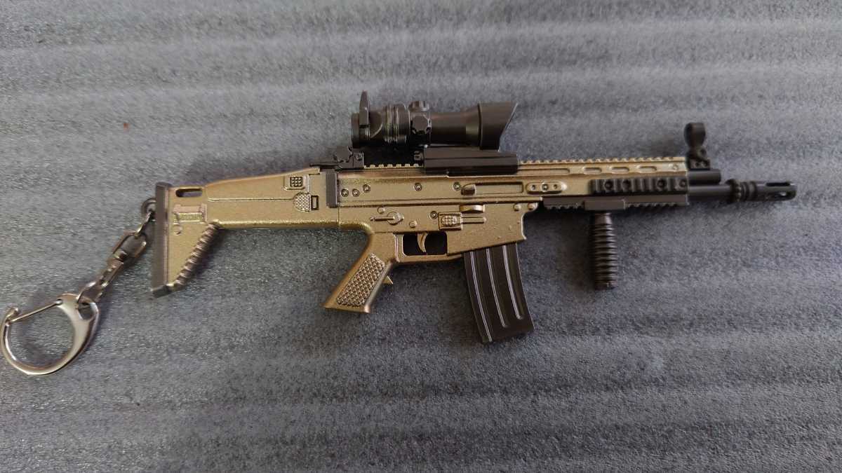 1/6 шкала миниатюра жизнь ru брелок для ключа SCAR-R миниатюра gun модель оружия милитари 