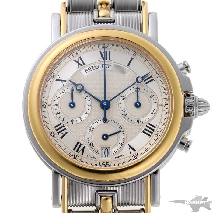 BREGUET Breguet marine chronograph combination automatic 3460 SA SS / 750YG men's clock 2010056