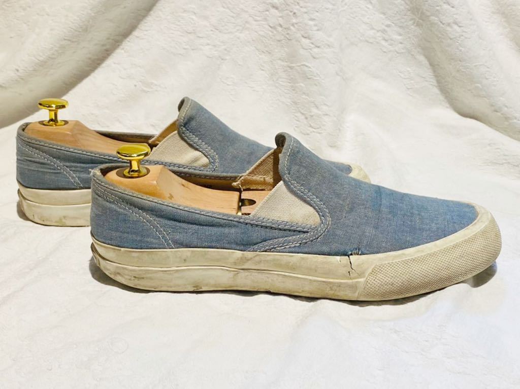  верх носорог da-TOPSIDER deck shoes туфли без застежки голубой US7 1/2 25.5cm соответствует 