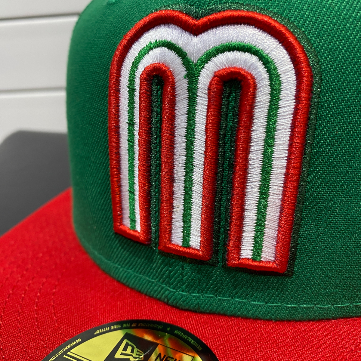 あの感動を忘れない! 【7】 2023年 WBC公式 メキシコ代表 NEWERA ニューエラ 59FIFTY ワールドベースボールクラシック キャップ 緑 赤 _画像5