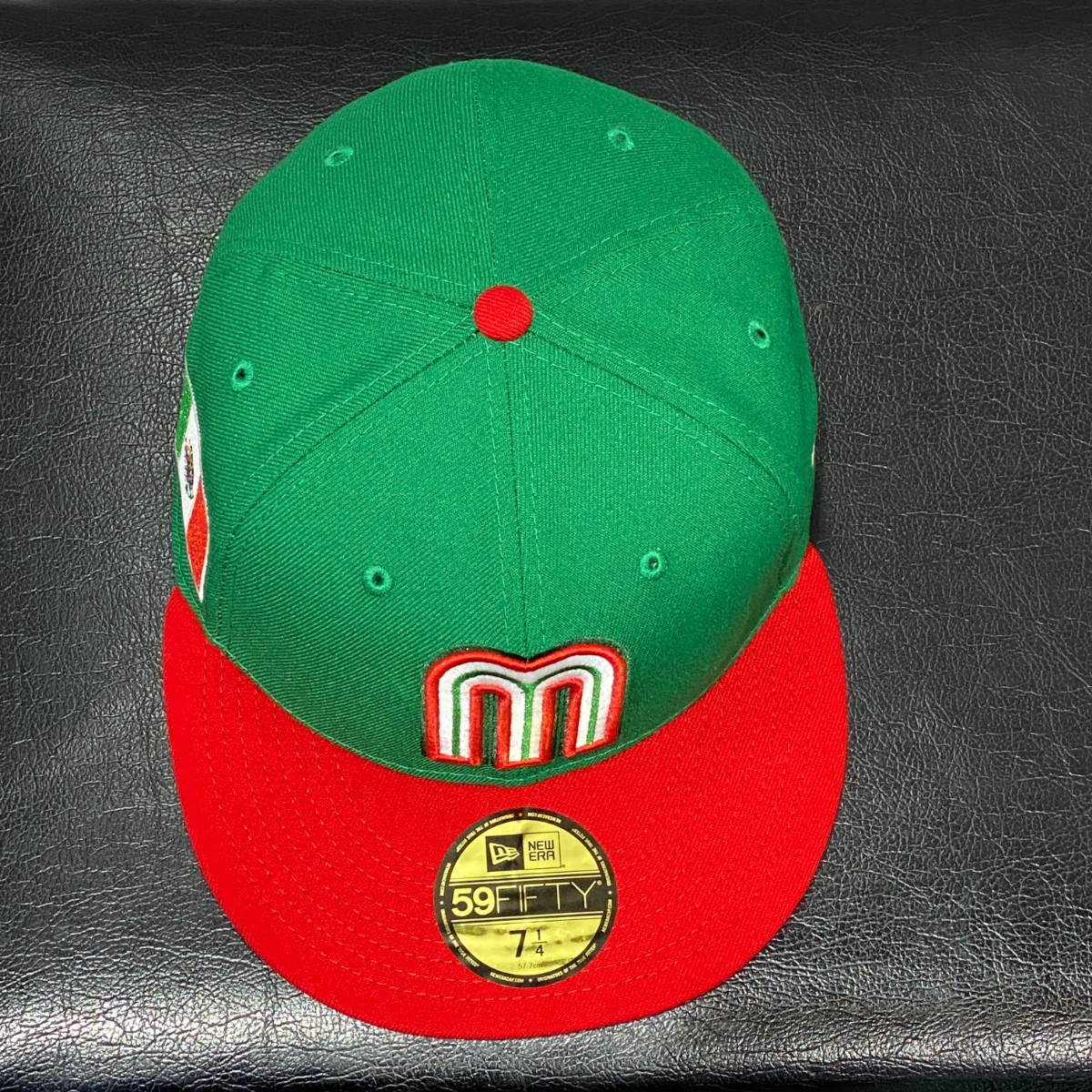 あの感動を忘れない! 【7.1/8】 2023年 WBC公式 メキシコ代表 NEWERA ニューエラ 59FIFTY ワールドベースボールクラシック キャップ 緑 赤 _画像8