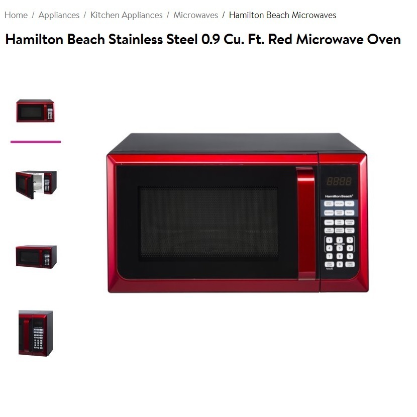 Hamilton Beach Oven Red 31335d : Target