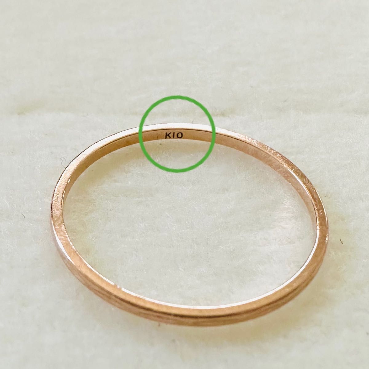 NOJESS ノジェス K10 PG クレールカットリング 刻印 9号 指輪 NOJESS ノジェス K10 PG クレールカットリング 刻印 9号 指輪