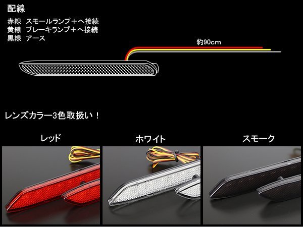 LED発光 リフレクター 10系60系ハリアー 50系カムリ F-24_画像3