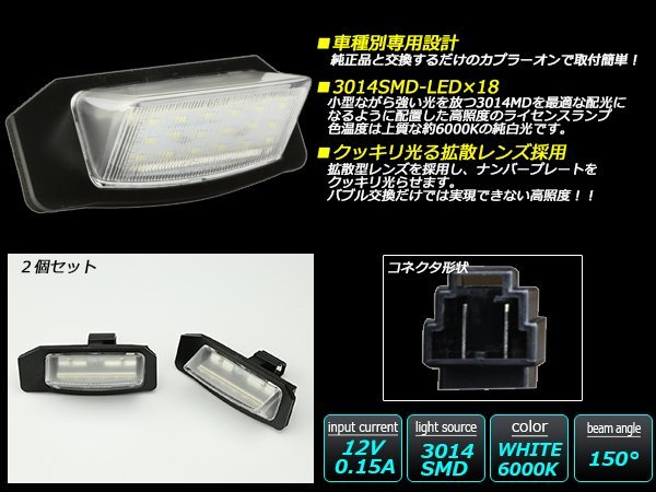 デリカ D5 CV系専用設計 LED ライセンスランプ R-403_画像2