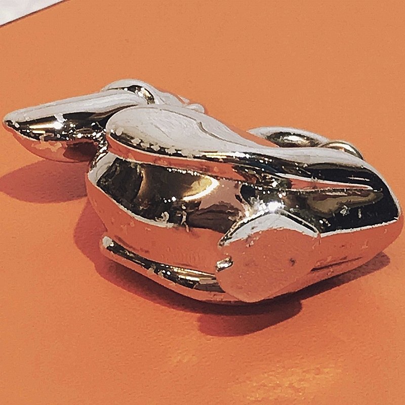 HERMES エルメス カデナ ペリカン チャーム シルバー