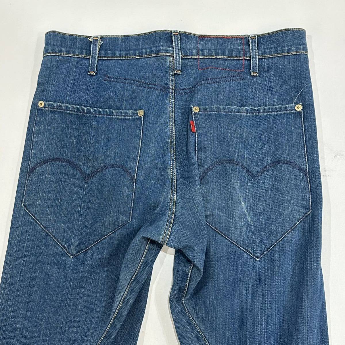 チュニジア製 Levi's RED 立体裁断 デニムパンツ 32×32 ジッパーフライ リーバイスレッド 廃盤品_画像10