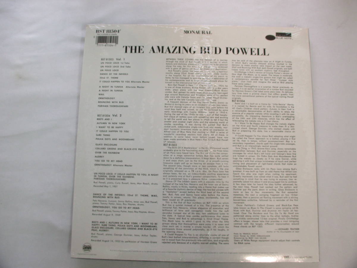 xyu☆LP-E31☆バド パウエル The Amazing Bud Powell Volume2 Blue