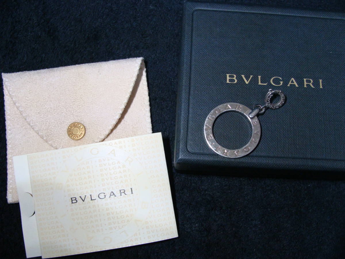 BVLGARI BVLGARY * BB BVLGARY silver 925 made ring pendant charm top * clip 