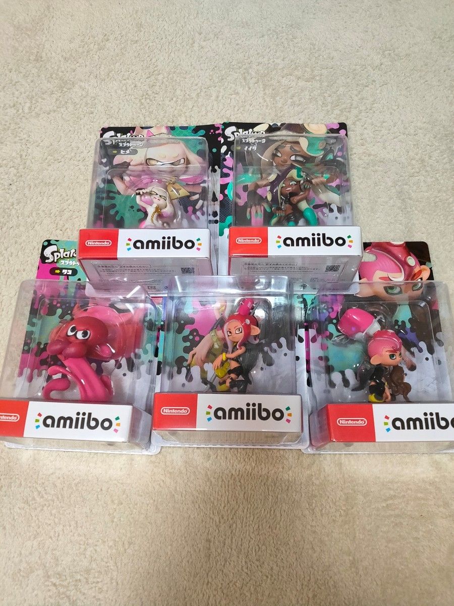 amiibo スプラトゥーンシリーズ 5種セットタコ タコガール タコボーイ