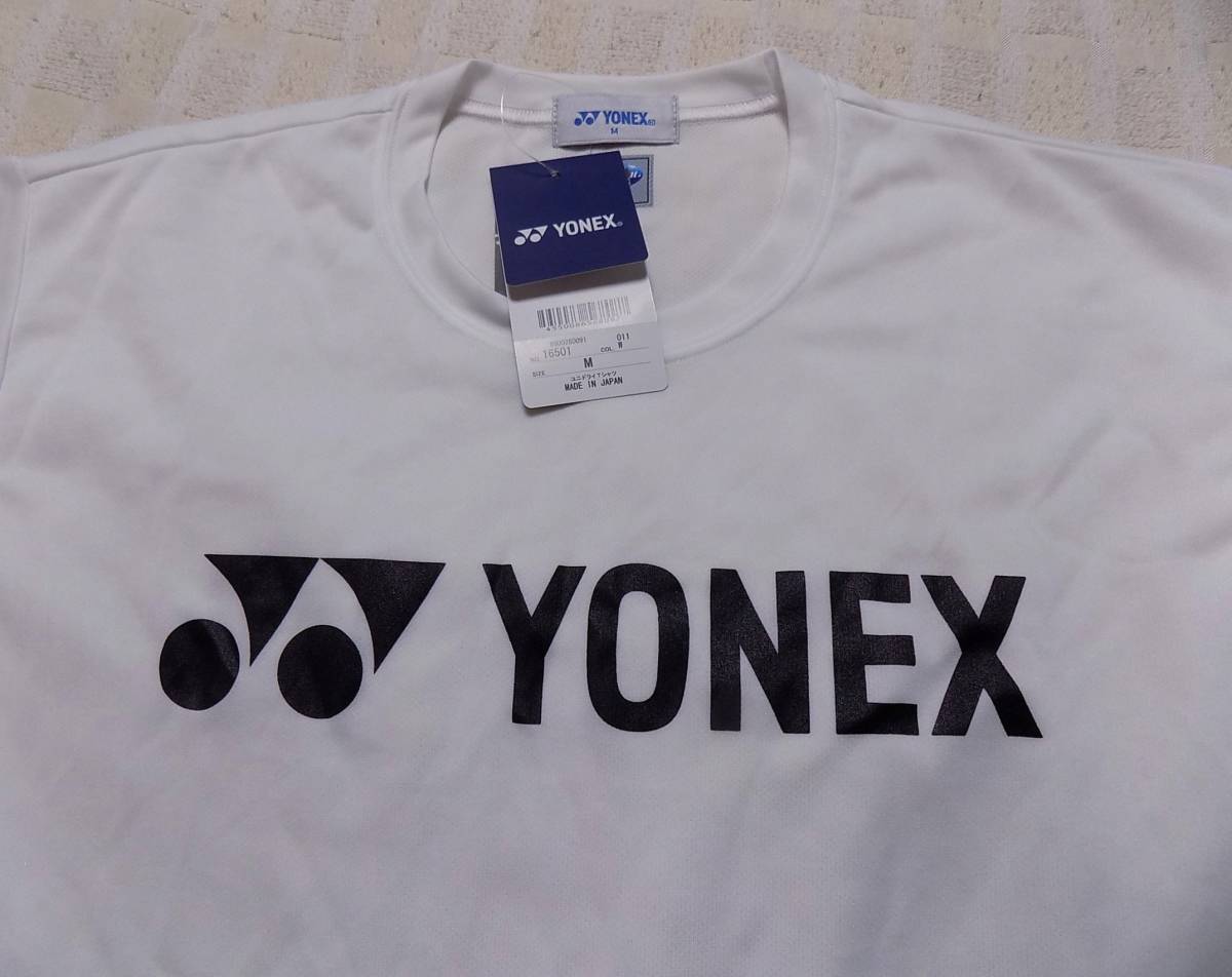 未使用タグ付　ヨネックス　静電気ガード　ベリークール　半袖TシャツM　サインあり　MADE IN JAPAN　（官B4)_画像4