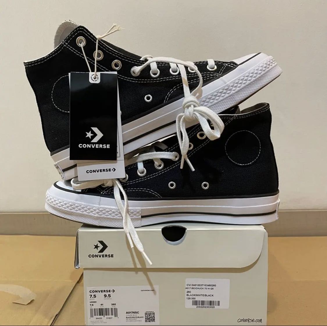 26.0cm STUSSY × CONVERSE CHUCK 70 HI ②-