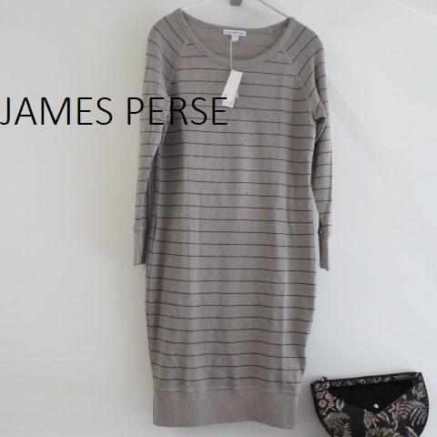 送料込 匿名配送 新品 JAMES PERSE　ジェームスパース　ロング丈トレーナー　Tシャツ　ロンT　チェニック　ワンピース_画像1