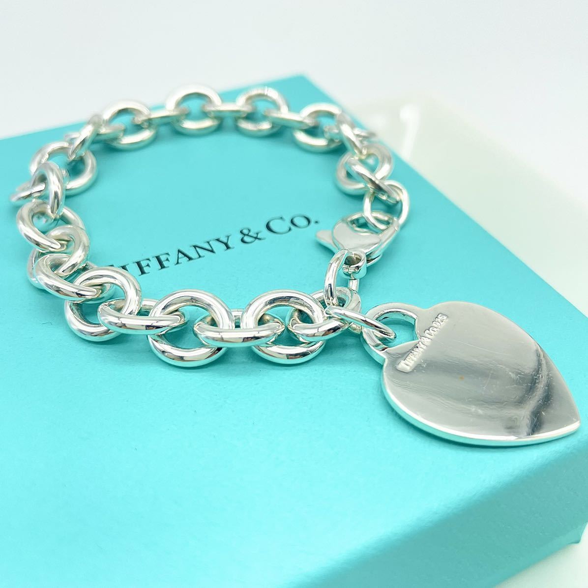 ティファニー TIFFANYCo ハート タグ シルバー チェーン ブレスレット