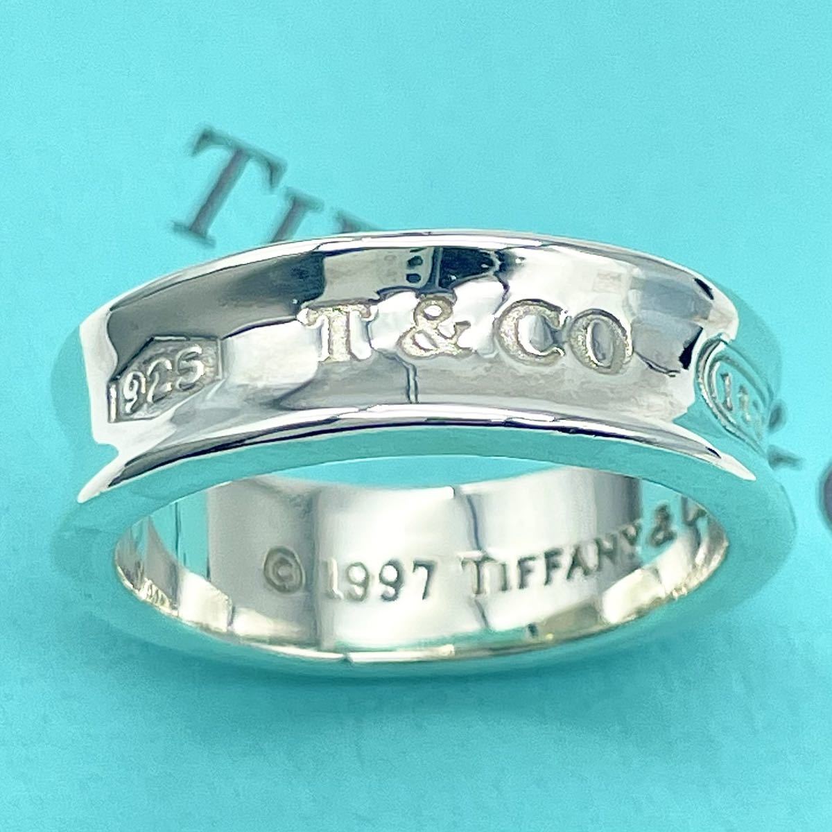 美品】17 5号 ティファニー TIFFANY&Co シルバー 1837 ナロー ワイド