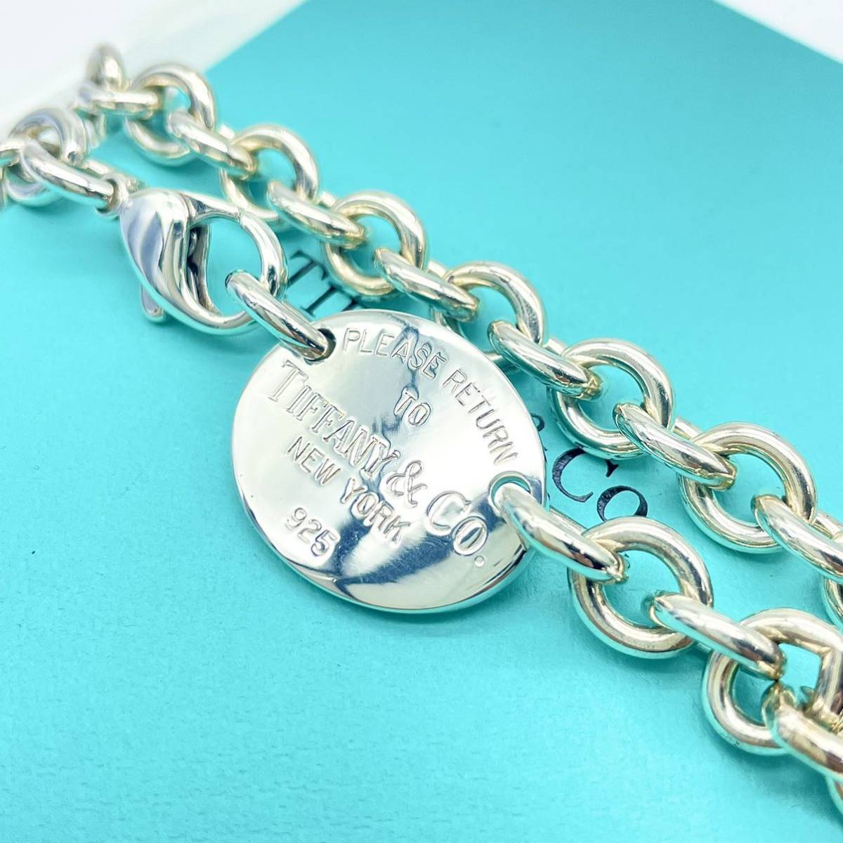 美品】ティファニー TIFFANY リターントゥ オーバル タグ ネックレス
