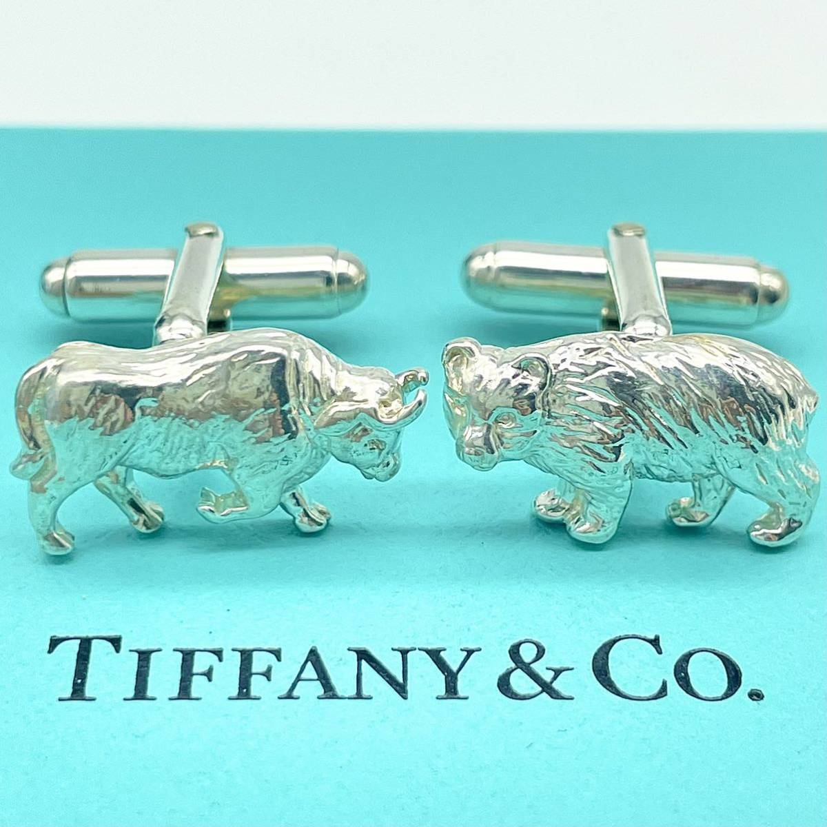 あす楽対応】 【美品】ティファニー アニマル Tiffany 牛 熊 ウシ クマ