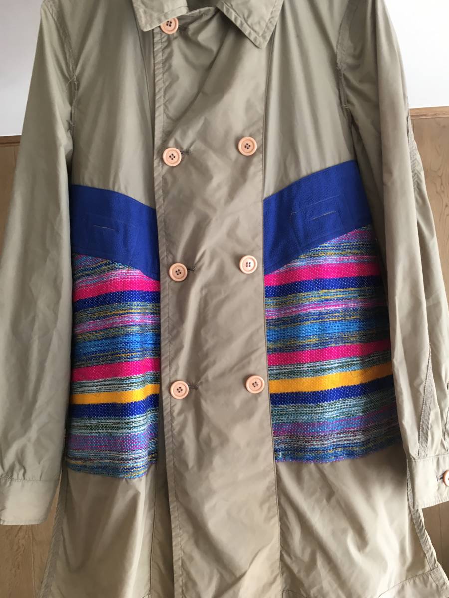 即決 美品 COMME des GARCONS SHIRTコムデギャルソンシャツ コートS TM