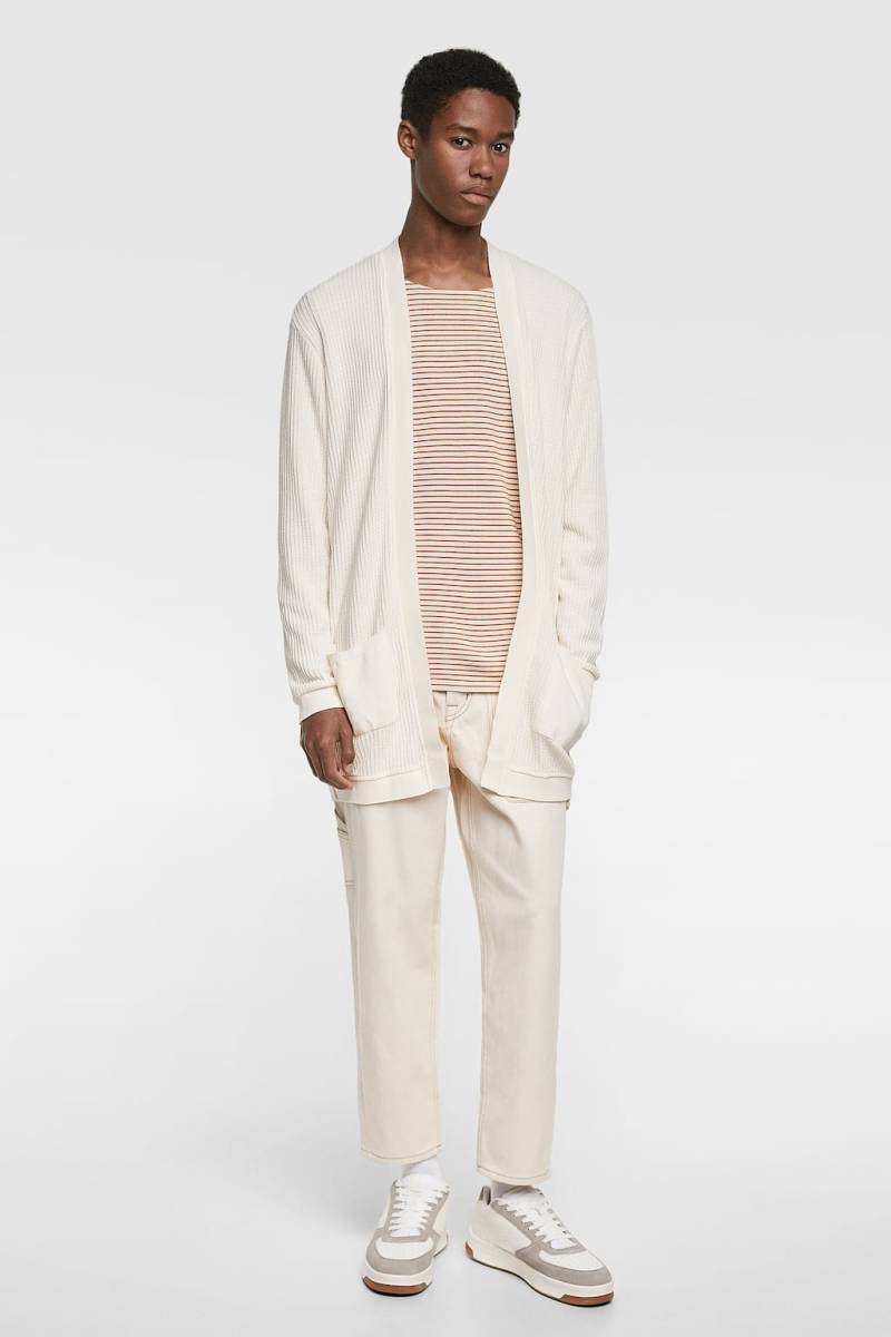 全てのアイテム ザラ ☆ZARA テクスチャー入り生地 カーディガン/メンズ/L☆新品☆新作モデル オープン 男性用 全てのアイテム ザラ ☆ZARA テクスチャー入り生地 カーディガン/メンズ/L☆新品☆新作モデル オープン 男性用