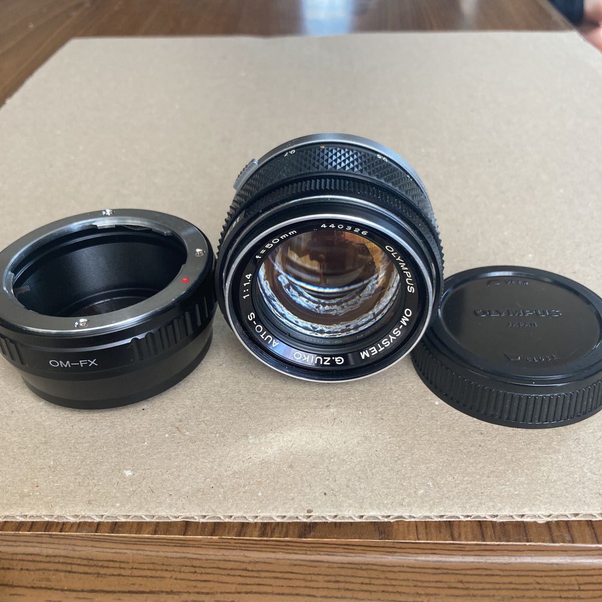 送料無料/新品】 MC OM OLYMPUS ZUIKO F1.4＋富士フィルム用マウント