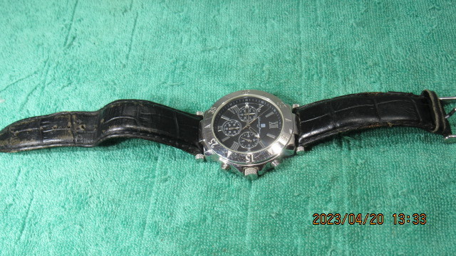 腕時計　Sajvatore　Marra　ITALｙ　ストップウォッチ　電池交換済み　時刻正確　中古美形 _画像1