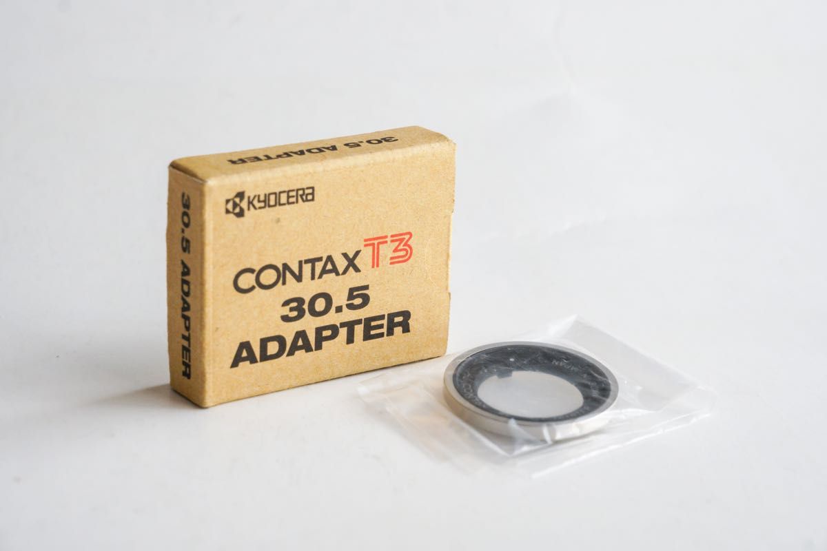 美品】KYOCERA CONTAX T3 30 5 ADAPTER 京セラ コンタックス