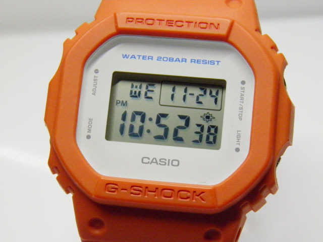 G-SHOCK 買取のGRAVITY◇DW-5600M-4JF ミリタリーテイスト　オレンジカラーCASIO/G-SHOCK_画像3